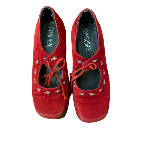 Vintage Gymboree 5Y Nutcracker Smocked Red Velvet Christmas Dress With Blouse an - Picture 14 of 16